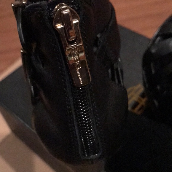 Black Leather Sandal/Bootie by BCBG - Picture 5 of 8